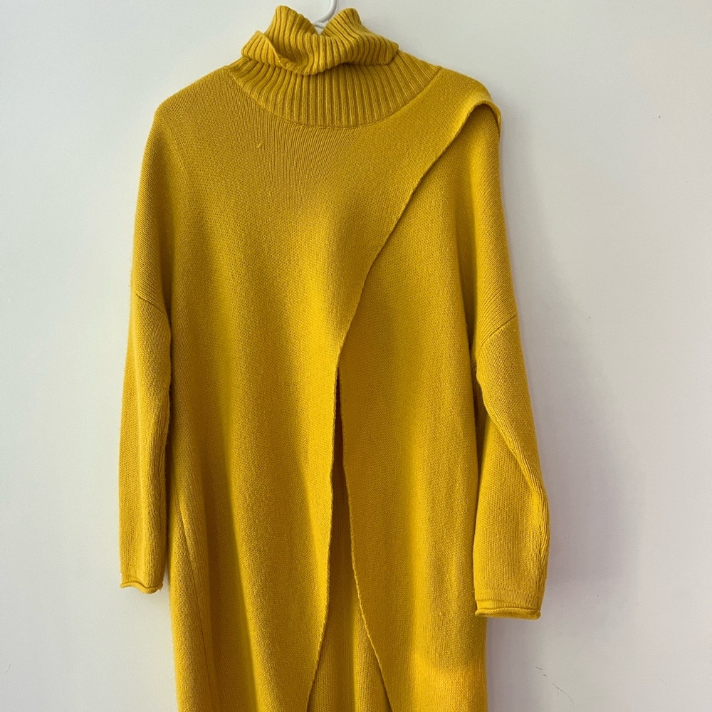 Mustard Yellow Sweater Dress